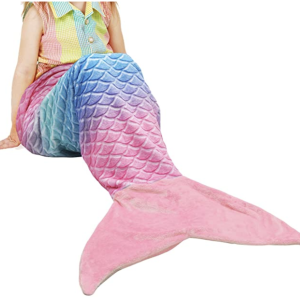 Amazon.com: Catalonia Kids Mermaid Tail Blanket, Super Soft Plush Flannel Sleeping Snuggle Blanket f