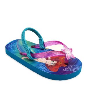 Disney The Little Mermaid Summer Fun Flip Flop & Beach Tote Set (Toddler Girls) - Walmart.com