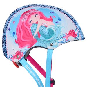 LittleMissMatched Mermaid Sequin Multi-Sport Child's Helmet, Teal - Walmart.com