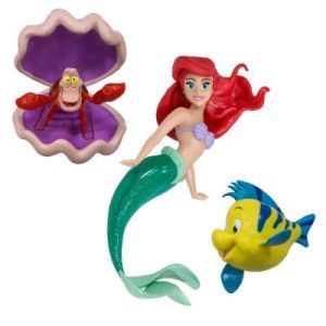 Swimways Disney Little Mermaid Dive Characters Kid's Pool Toy - Princess Ariel, Flounder & Sebastian