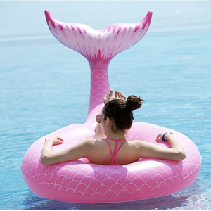 Amazon.com: Jasonwell Giant Inflatable Mermaid Tail Pool Float with Fast Valves Summer Beach Swimmin