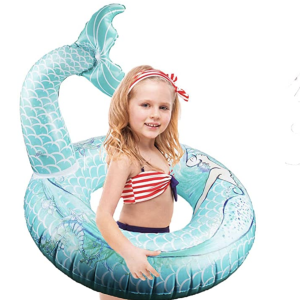 Amazon.com: Happytime Cute Mermaid Tail Pool Float 30 Inches Cute Mermaid Inflatable Pool Float Swim