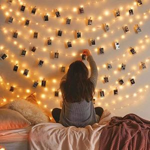 Amazon.com : Vont Starry Fairy Lights, String Lights, 66FT, 200 LEDs, Bedroom Decor, Wall Decor, USB