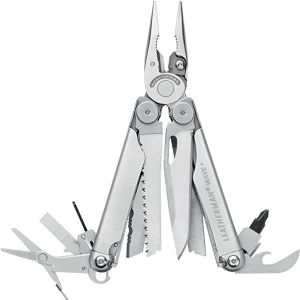 LEATHERMAN, Wave Plus Multitool with Premium Replaceable Wire Cutters, Spring-Action Scissors and Ny