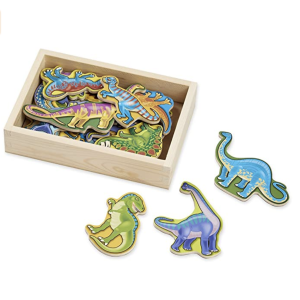 Amazon.com: Melissa & Doug Dinosaur: Wooden Magnet Set + 1 Scratch Art Mini-Pad Bundle (#00476) : To