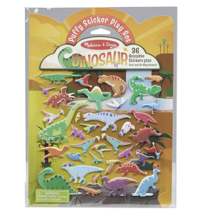 Amazon.com: Melissa & Doug Dinosaur Puffy Sticker Play Set Travel Toy with Double-Sided Background, 