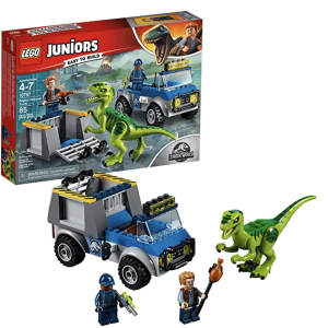 Amazon.com: LEGO Juniors/4+ Jurassic World Raptor Rescue Truck 10757 Building Kit (85 Pieces) (Disco