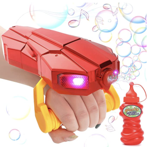 Amazon.com: G.C Kids Automatic Bubble Machine with Light and Music Red Bubble Blower Marker for Todd