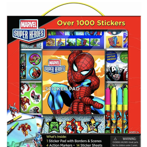 Amazon.com: Bendon Marvel Super Heroes Sticker Box with Handle Activity Set : Toys & Games