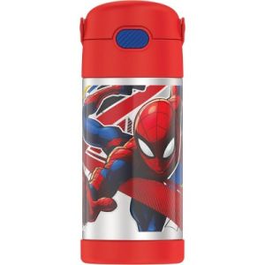 Thermos Spider-man 12oz Funtainer Water Bottle With Bail Handle - Red : Target