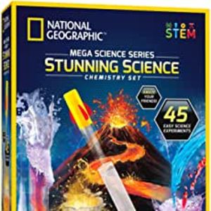 Amazon.com: NATIONAL GEOGRAPHIC Stunning Chemistry Set - Mega Science Kit with Over 15 Easy Experime