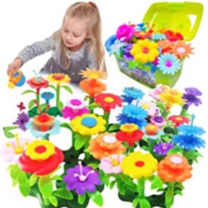 Amazon.com: Scientoy Flower Garden Building Toys, Stem Toys Build a Garden for Girls, 130 PCS Flower