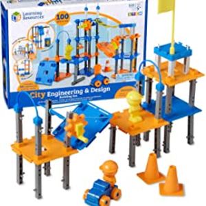 Amazon.com: Learning Resources City Engineering and Design Building Set, Engineer STEM Toy, Construc