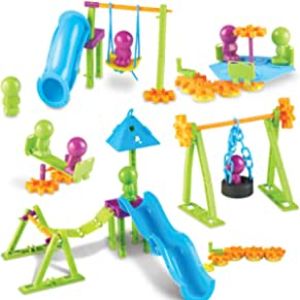 Amazon.com: Learning Resources Playground Engineering & Design STEM Set, 104 Pieces, Ages 5+ : Toys 