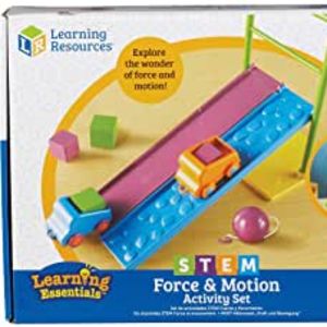 Amazon.com: Learning Resources STEM Force & Motion Activity Set, 20 Pieces, Ages 5+ : Toys & Games