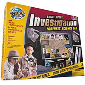 Amazon.com: WILD! Science Crime Scene Investigation - Forensic Science Kit - Ages 8+ - Match Fingerp