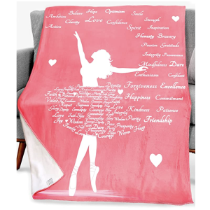 Amazon.com: Dorr Dancing Blanket Throw Gift– Ballet Ballerina Dance Theme Teacher Nurse Dancer Step 