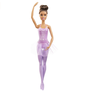Amazon.com: Barbie Ballerina Doll, Brunette, Purple Tutu : Toys & Games