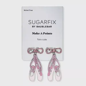 Sugarfix By Baublebar Ballet Slippers Drop Earrings - Pink : Target