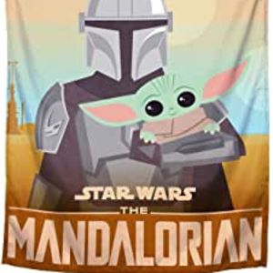 Amazon.com: Jay Franco Star Wars The Mandalorian He's with Me Tapestry – 30 x 40 Inch Wall Hanging –