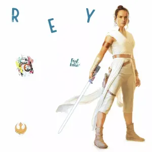 Star Wars Episode Ix Rey Giant Peel & Stick Wall Decal - Roommates : Target