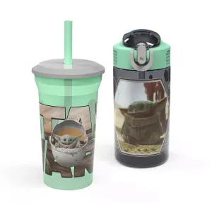 Star Wars: The Mandalorian 2pc Fun Sip Tumbler And Park Straw Bottle - Zak Designs : Target