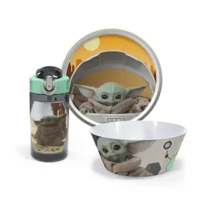 Star Wars: The Mandalorian 3pc Melamine Dishware Set - Zak Designs : Target