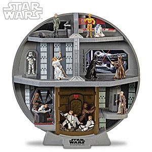 STAR WARS: A New Hope Death Star Diorama Sculpture Has 7 Scenes From The Classic Movie And 15 Hand-P