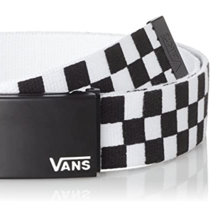 Vans mens MN DEPPSTER II WEB BELT VN-A31J1Y28 - Black/White at Amazon Men’s Clothing store