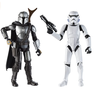 Amazon.com: Star Wars Galaxy of Adventures The Mandalorian 5-Inch-Scale Figure 2 Pack with Fun Blast