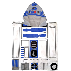 Amazon.com: Star Wars R2D2 Kids Bath/Pool/Beach Hooded Poncho - Super Soft & Absorbent Cotton Towel,