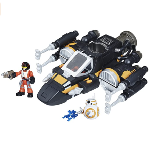 Amazon.com: Star Wars Galactic Heroes Poe's Boosted X-Wing Fighter : Hasbro: Toys & Games