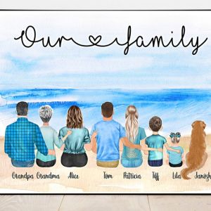 Custom Family Portrait Family Portrait Illustrationfamily | Etsy