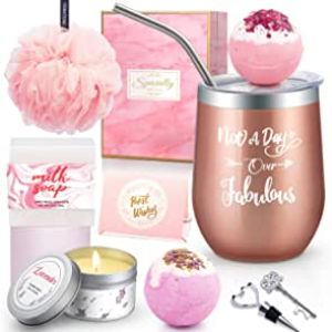 Amazon.com | Yorktend Not a Day Over Fabulous Tumbler - Fun Birthday Gifts for Women - Funny Birthda