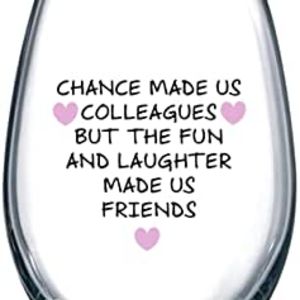 Amazon.com | Chance Made Us Colleagues - Best Coworker BFF Gift - Perfect For Work Bestie Friend - L