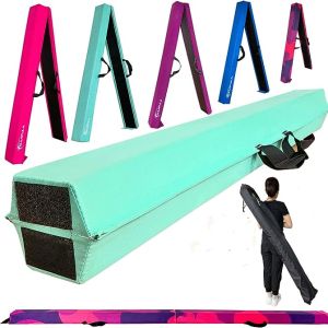 Amazon.com : MARFULA 8 FT / 9 FT Folding Balance Beam Gymnastics Floor Beam - Extra Firm - Suede Cov