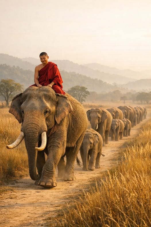 象隊行僧圖·五律