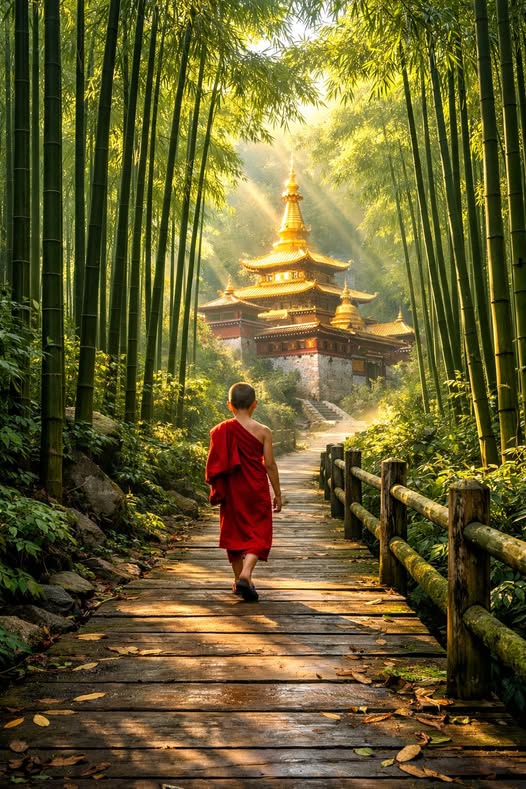 《竹林金塔圖》