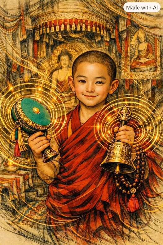 《紅衣小僧法殿圖》