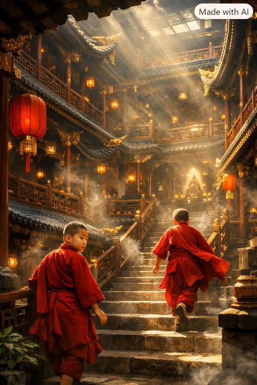 《觀雙僧圖和王女史<兩個紅影>意》