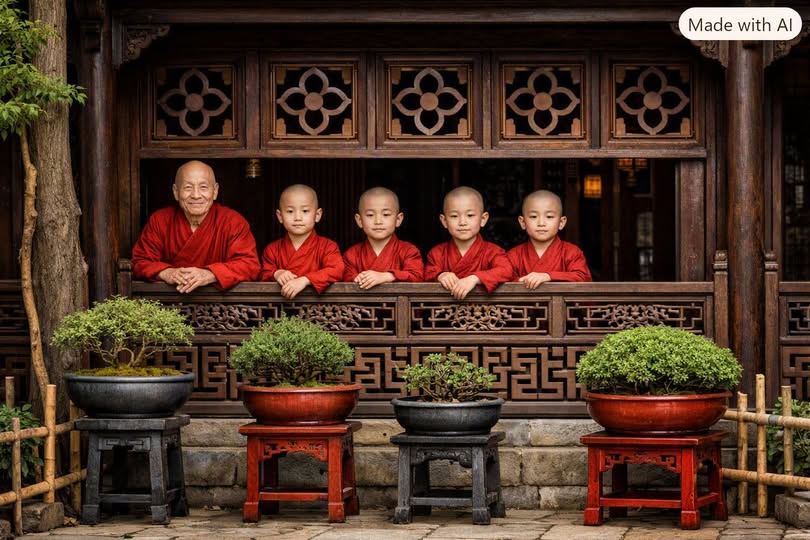 《迴廊靜觀圖》