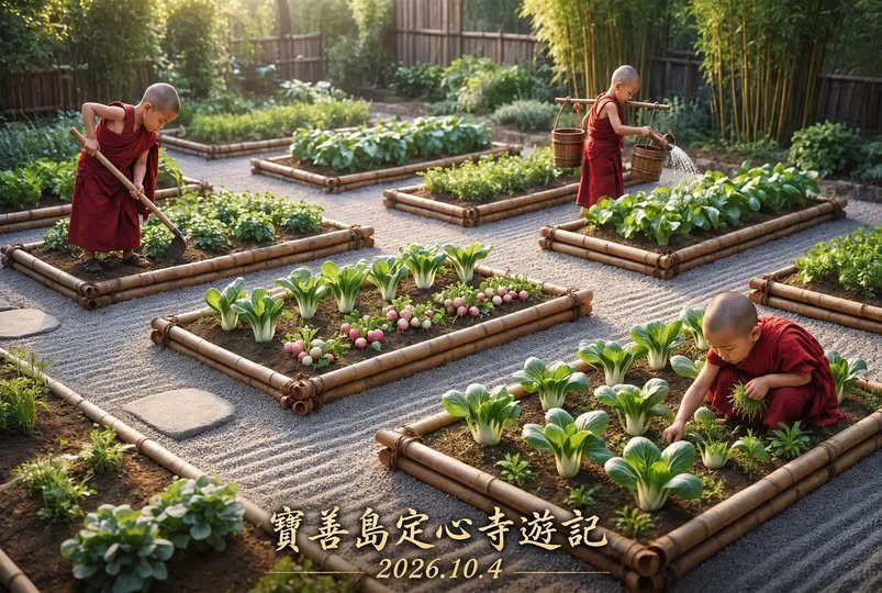 《點絳唇·定心寺菜園三景》