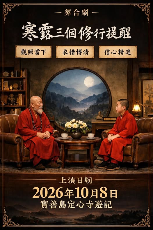 舞台劇《寒露的三個修行提醒》