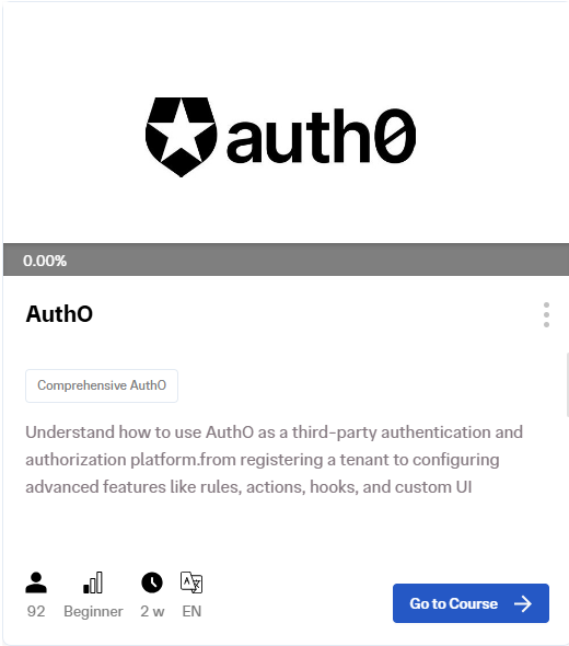 Auth0 Course