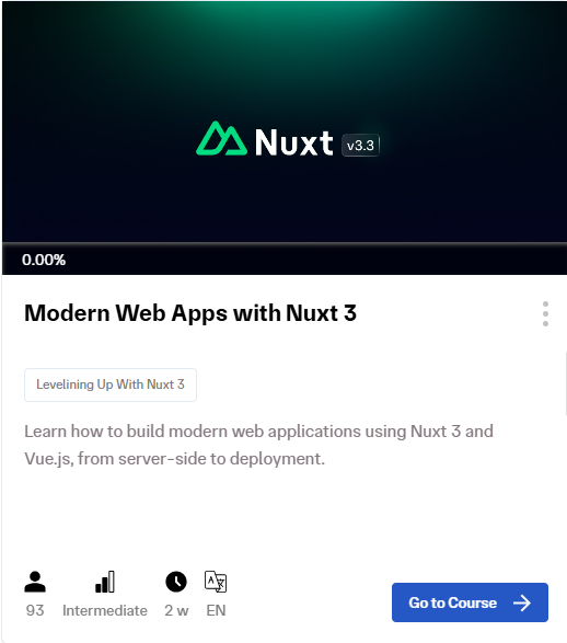 Nuxt Course