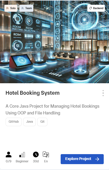 Hotel Booking System