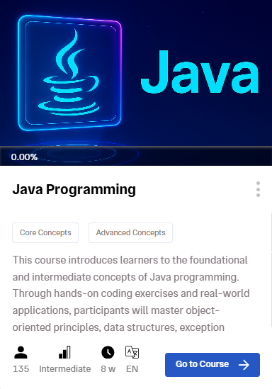 Java Programming Course