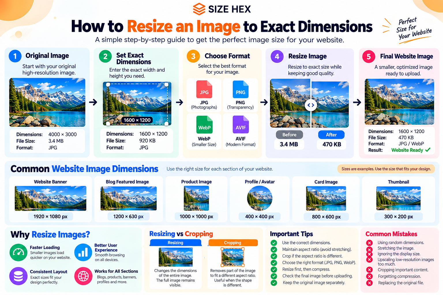 How to Resize an Image to Exact Dimensions for Your Website