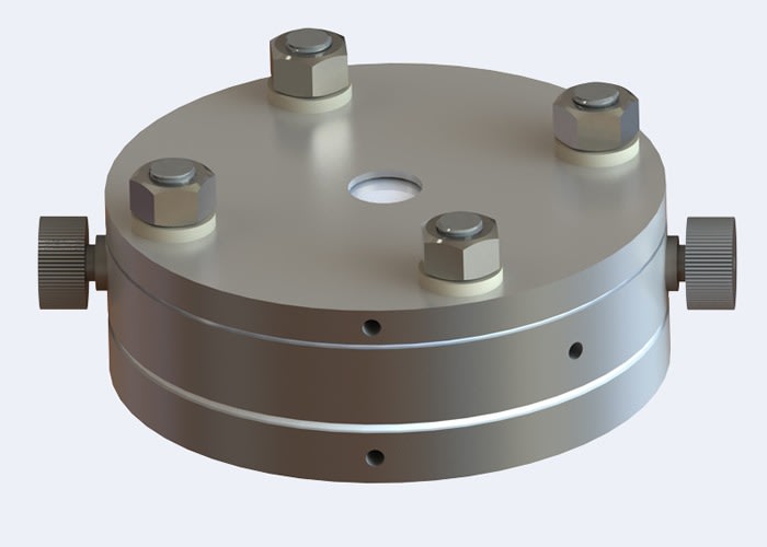 In-situ Raman Battery Test cell (3-electrode) – REC 07 In-situ Raman Battery Test cell (3-electrode) – REC 07