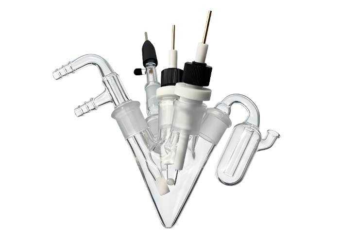 Small-Volume Conical Three-Electrode Electrochemical Cell Small-Volume Conical Three-Electrode Electrochemical Cell